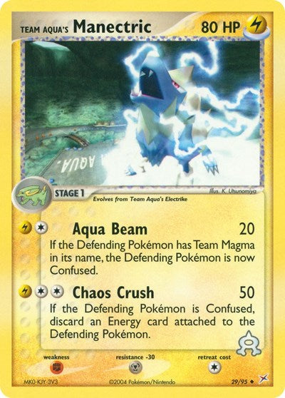 MA: Team Aqua's Manectric - 29/95 (Reverse Holofoil)
