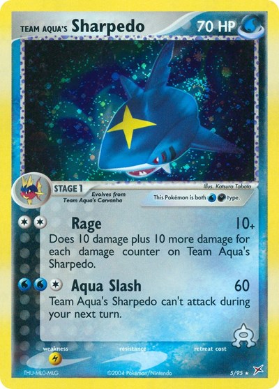 MA: Team Aqua's Sharpedo - 5/95 (Holofoil)