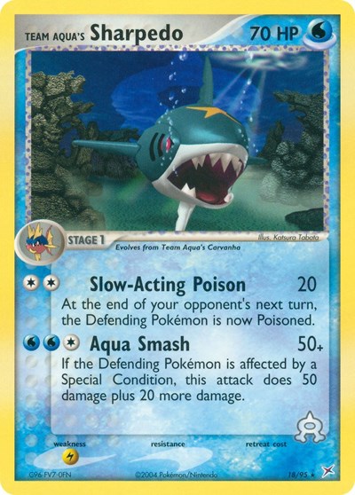 MA: Team Aqua's Sharpedo - 18/95 (Reverse Holofoil)