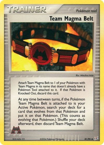 MA: Team Magma Belt (Reverse Holofoil)