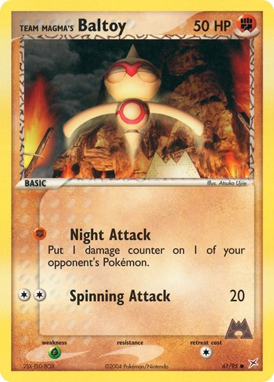 MA: Team Magma's Baltoy - 61/95 (Reverse Holofoil)