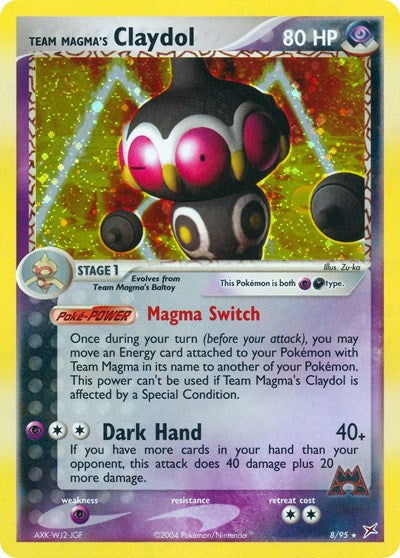 MA: Team Magma's Claydol - 8/95 (Holofoil)