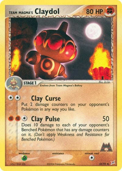 MA: Team Magma's Claydol - 33/95 (Reverse Holofoil)