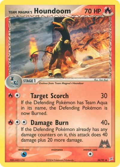 MA: Team Magma's Houndoom - 34/95 (Reverse Holofoil)