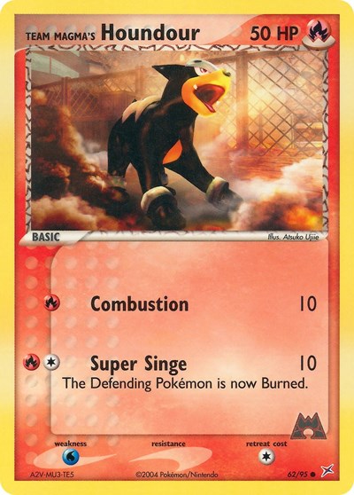 MA: Team Magma's Houndour - 62/95 (Reverse Holofoil)