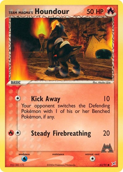 MA: Team Magma's Houndour - 63/95 (Reverse Holofoil)