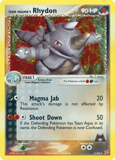 MA: Team Magma's Rhydon - 11/95 (Reverse Holofoil)