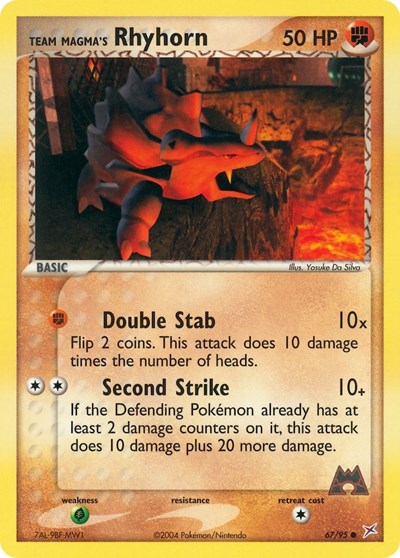 MA: Team Magma's Rhyhorn - 67/95