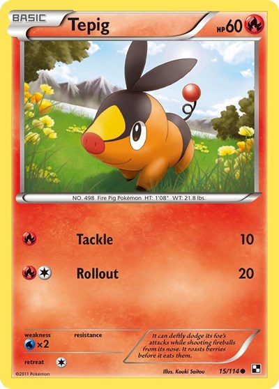 BLW: Tepig (15) (Reverse Holofoil)