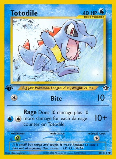 N1: Totodile (80) (1st Edition)