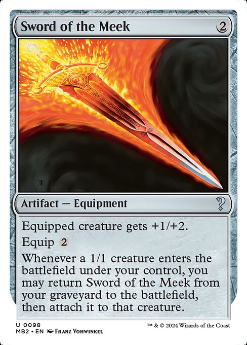 MB2: Sword of the Meek (White Border)