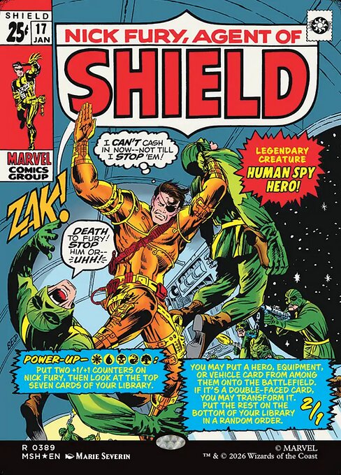 MSH: Nick Fury, Agent of SHIELD (Borderless) (0389) (Foil)