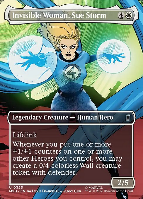 MSH: Invisible Woman, Sue Storm (Borderless) (Foil)
