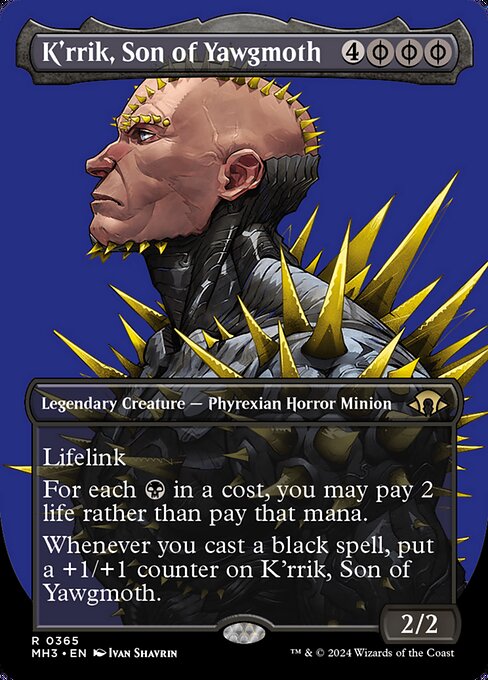 MH3: K'rrik, Son of Yawgmoth (Borderless) (Foil)