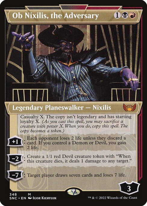 SNC: Ob Nixilis, the Adversary (Showcase) (Foil)