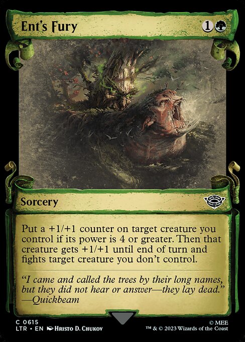 LTR: Ent's Fury (Showcase Scrolls) (Foil)