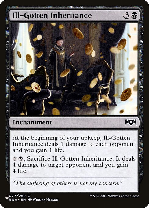 PLST: Ill-Gotten Inheritance
