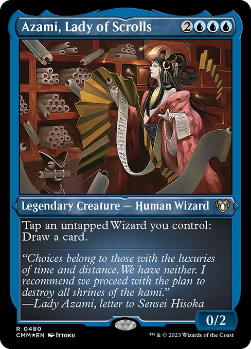 CMM: Azami, Lady of Scrolls (Foil Etched)