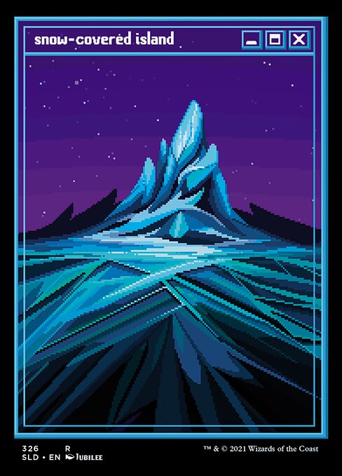 SLD: Snow-Covered Island (PixelSnowLands.jpg) (Foil Etched)