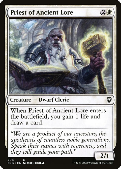 CLB: Priest of Ancient Lore