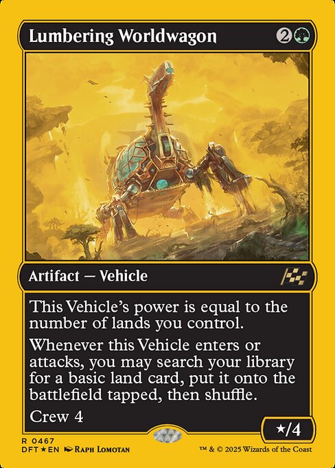 DFT: Lumbering Worldwagon (First-Place Foil)