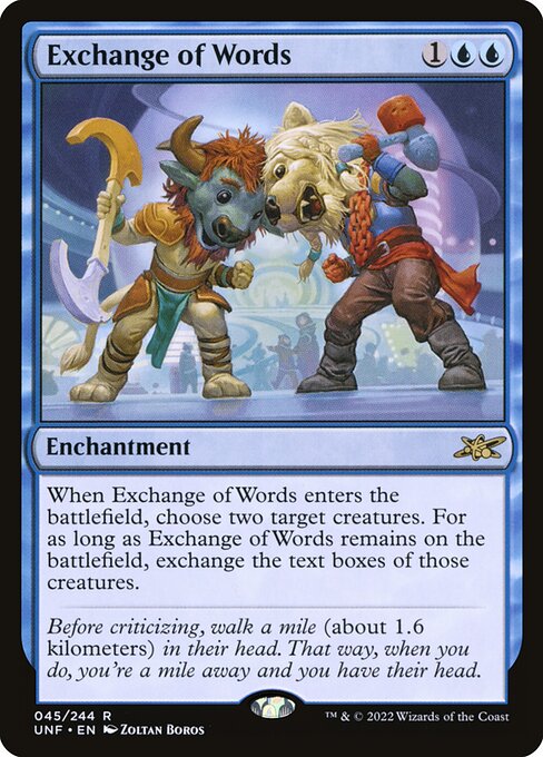 UNF: Exchange of Words (Foil)
