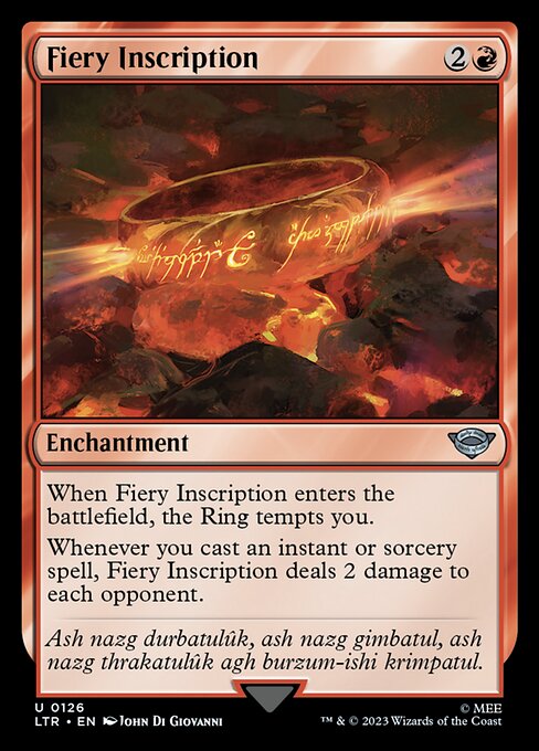 LTR: Fiery Inscription (Foil)