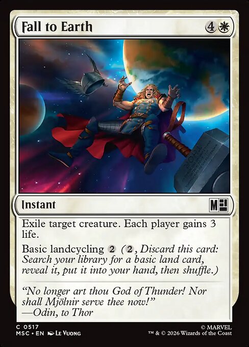 MSC: Fall to Earth