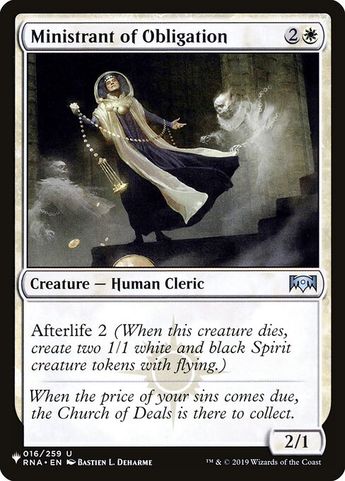 PLST: Ministrant of Obligation
