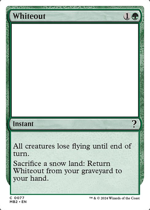 MB2: Whiteout (White Border)