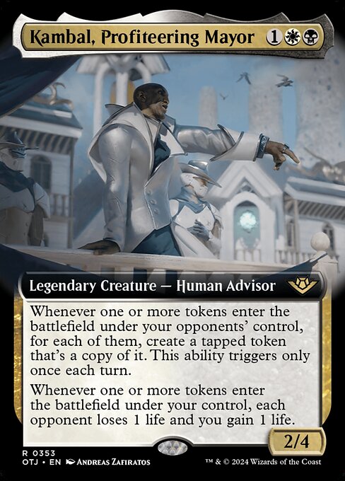 OTJ: Kambal, Profiteering Mayor (Extended Art) (Foil)