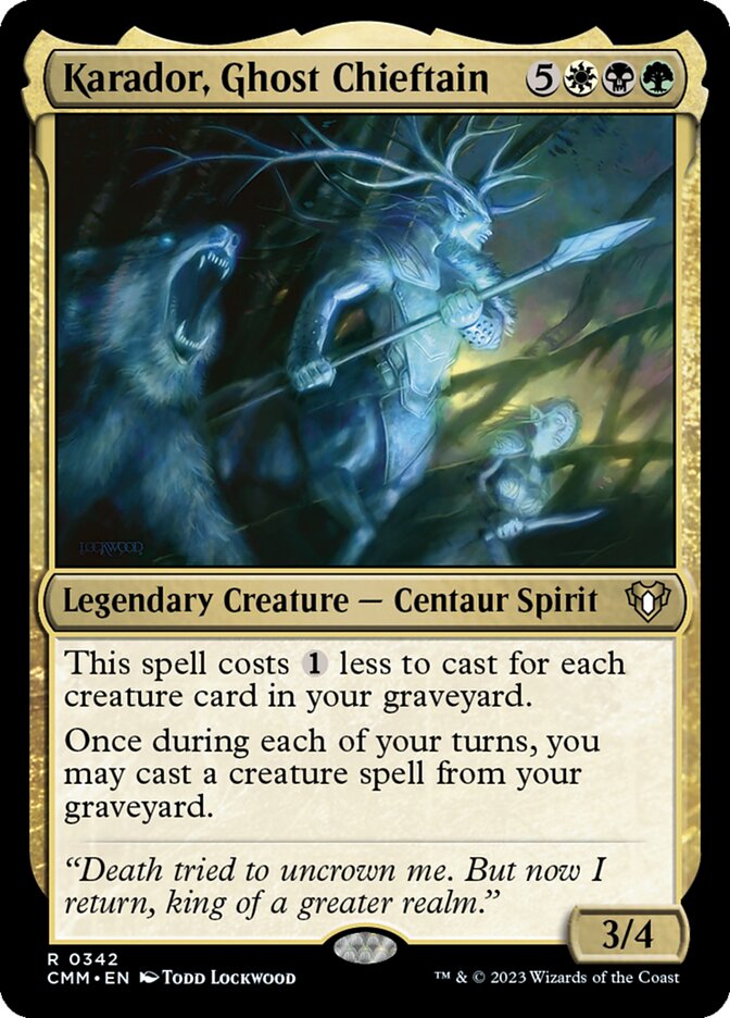 Karador, Ghost Chieftain [Foil] :: CMM