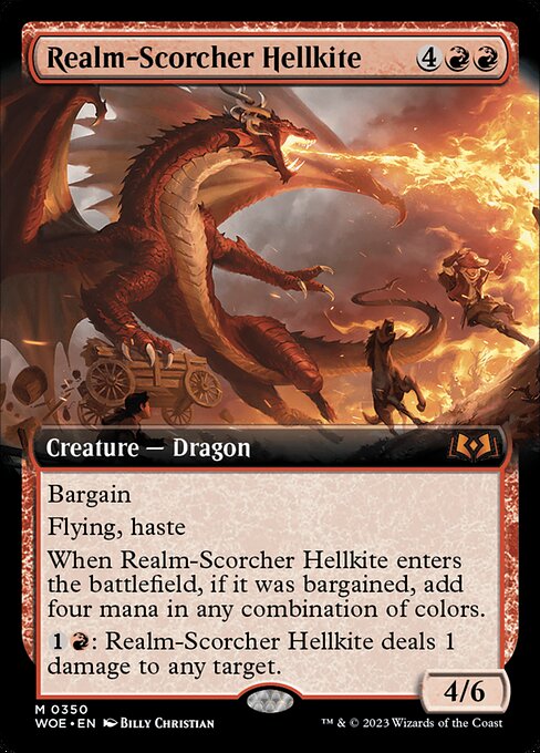 WOE: Realm-Scorcher Hellkite (Extended Art)