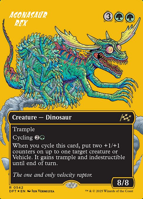 DFT: Agonasaur Rex (Borderless) (First-Place Foil)