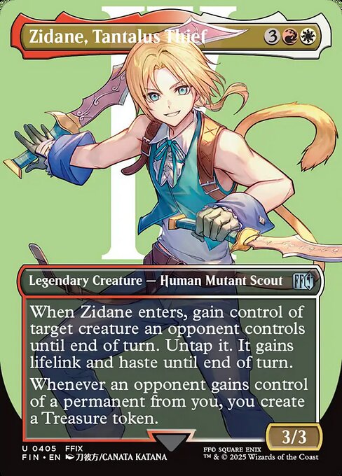 FIN: Zidane, Tantalus Thief (Borderless) (Foil)