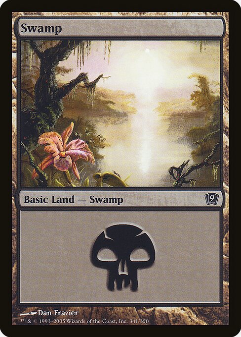 9ED: Swamp (341) (Foil)