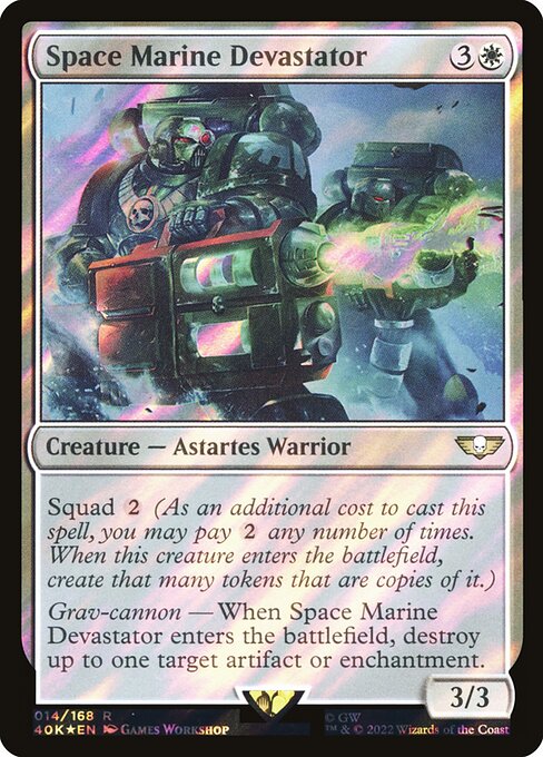 40K: Space Marine Devastator (Surge Foil)