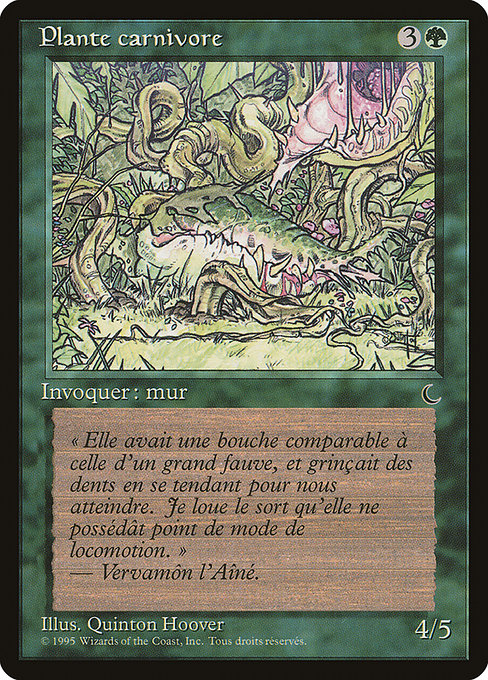 REN: Carnivorous Plant (French) - "Plante carnivore"