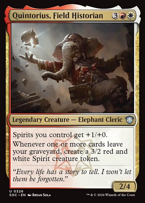 SOC: Quintorius, Field Historian
