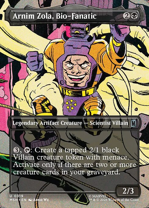MSH: Arnim Zola, Bio-Fanatic (Borderless) (Foil)