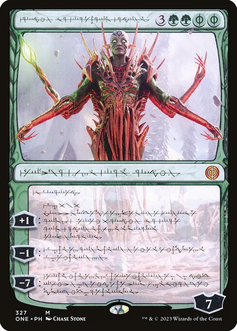 ONE: Nissa, Ascended Animist (Phyrexian)