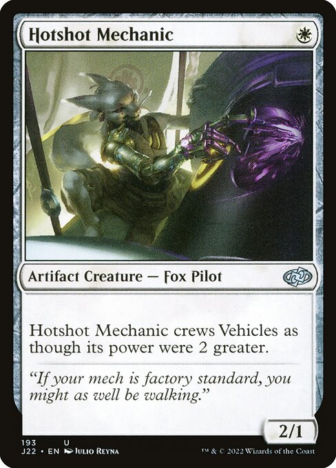 J22: Hotshot Mechanic