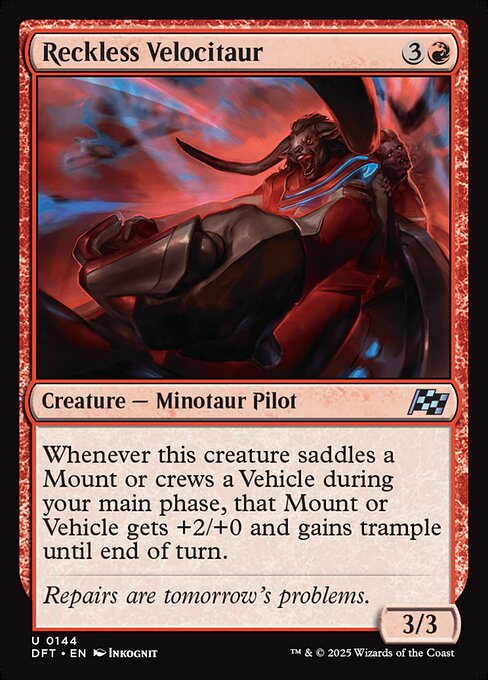 DFT: Reckless Velocitaur (Foil)