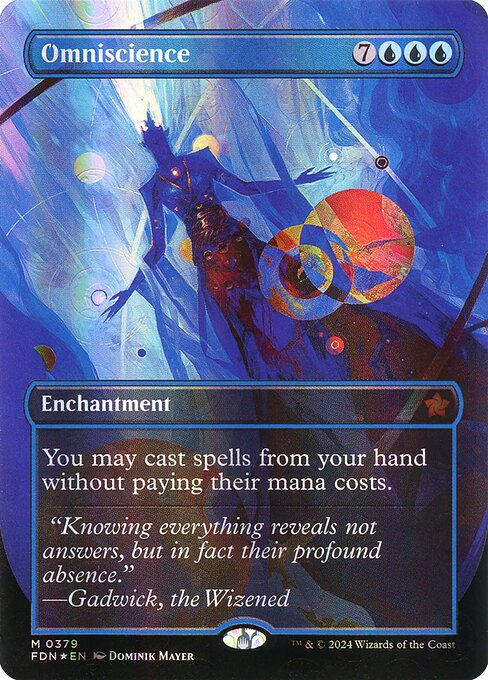 FDN: Omniscience (Borderless) (Mana Foil)