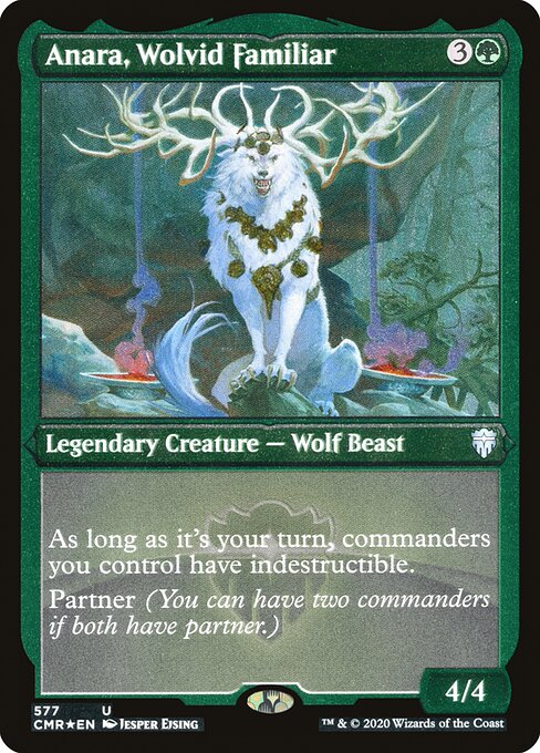 CMR: Anara, Wolvid Familiar (Foil Etched)