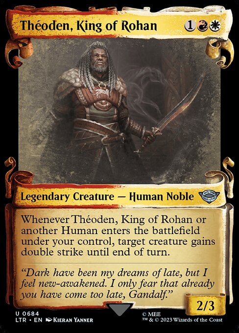 LTR: Theoden, King of Rohan (Showcase Scrolls) (Foil)