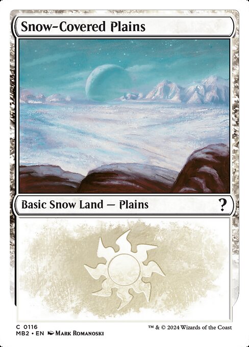 MB2: Snow-Covered Plains (White Border)