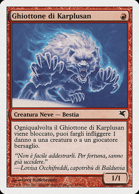 PSAL: Karplusan Wolverine (Italian) - "Ghiottone di Karplusan"