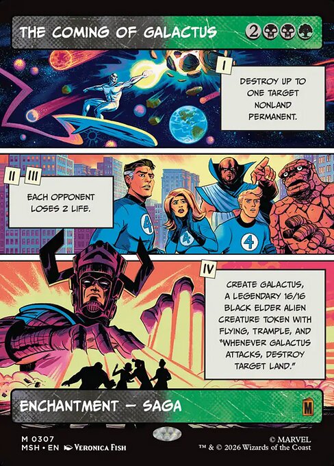 MSH: The Coming of Galactus (Borderless) (Foil)