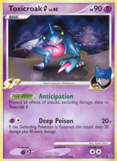 PL: Toxicroak G (Reverse Holofoil)